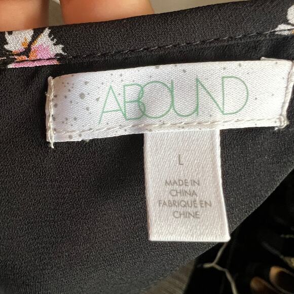 Black Floral Cami Tank Top, Gothic Whimsigoth Coquette Grunge Indie Sleaze Large - Picture 3 of 6